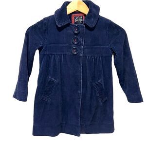 Mini Boden navy blue corduroy cotton jacket size 5-6